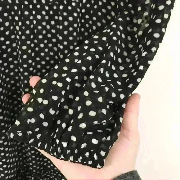 Lane Bryant Ruffle Polka Dot Fit & Flare Dress - Picture 5 of 10